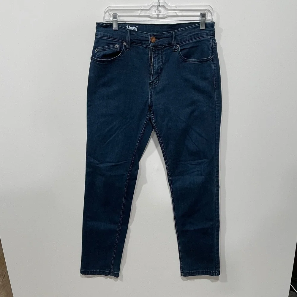 Mugsy‎ Jeans Men's Studio Blues Slim Fit Dark Wash Denim Pants FLX3NSB-30x32